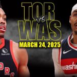Toronto Raptors vs Washington Wizards Full Game Highlights - March 24, 2025 | NBA Regular Season