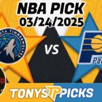Minnesota Timberwolves vs. Indiana Pacers Pick 3/24/25 NBA Pick Prediction