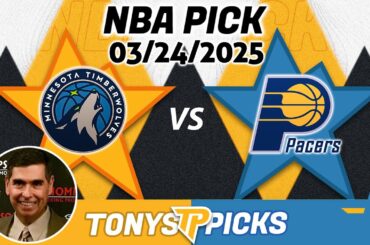 Minnesota Timberwolves vs. Indiana Pacers Pick 3/24/25 NBA Pick Prediction