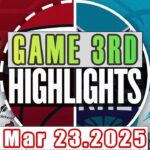 Miami Heat Vs Charlotte Hornets Game 3rd Highlights Mar 23,2025 NBA Season 2024-25