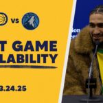 Indiana Pacers Postgame Media Availability vs. Minnesota Timberwolves | March 24, 2025