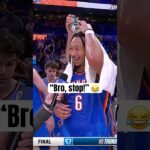 Thunder messing with Jaylin Williams 🤣