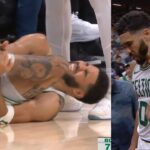 Jayson Tatum in so much pain with ankle injury after Sabonis closed underneath him