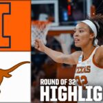 Round of 32: Illinois vs. Texas | Women’s NCAA Tournament | Full Game Highlights