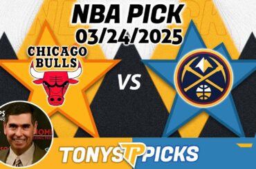 Chicago Bulls vs. Denver Nuggets  Pick 3/24/25 NBA Pick Prediction
