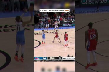 Trae Young casual deep three vs Philadelphia 76ers 🔥