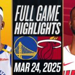 WARRIORS vs HEAT FULL GAME HIGHLIGHTS MARCH 25, 2025 NBA FULL GAME HIGHLIGHTS TODAY 2K25