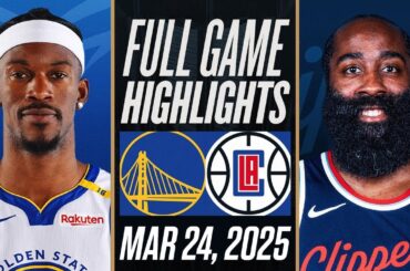 WARRIORS vs CLIPPERS FULL GAME HIGHLIGHTS | March 25, 2025 | NBA Full Game Highlights Today 2K25
