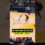 KD gave the Cavs their 4th L in a row😭