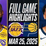 LAKERS vs PACERS FULL GAME HIGHLIGHTS | March 25, 2025 | NBA Full Game Highlights Today 2K25