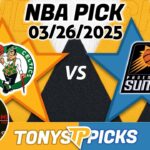 Boston Celtics vs Phoenix Suns Pick 3/26/25 NBA Pick Prediction