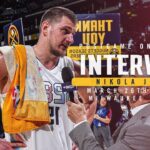 Nikola Jokić Postgame On-Court Interview vs. Bucks 🎙 | 3/26/25