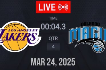 NBA LIVE! Los Angeles Lakers vs Orlando Magic | March 24, 2025 Lakers vs Magic Live NBA 2K25