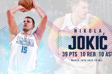 Nikola Jokić Full Game Highlights vs. Bucks 📺 | 3/26/25