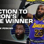 'WHAT GREATS DO' 🗣️ Kendrick Perkins reacts to LeBron James' tip-in game winner vs. Pacers 👀