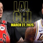 Los Angeles Lakers vs Chicago Bulls Full Game Highlights - March 27, 2025 | NBA Regular Season