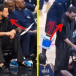 Steph Curry visibly FRUSTRATED while watching the Warriors & coaches Kuminga