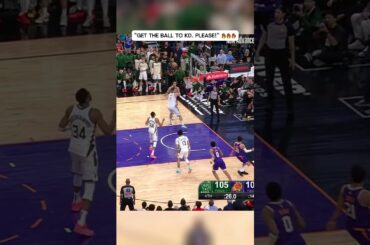 Kevin Durant makes clutch three vs Milwaukee Bucks 🔥