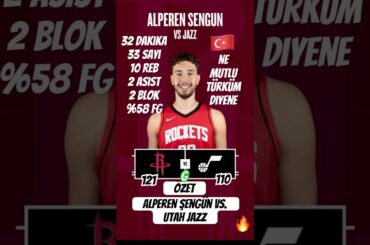 Alperen Şengün Vs. Utah Jazz #alperenşengün #nba #alperensengun