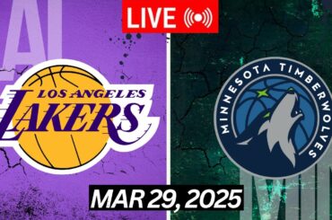 NBA LIVE!  Los Angeles Lakers vs Minnesota Timberwolves I NBA 2K25 March 29, 2025 MIN vs LAL 2K