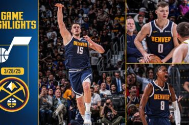Denver Nuggets vs. Utah Jazz Full Game Highlights 📺 | 3/28/25