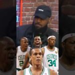 LeBron gives rondo his flowers and also talks Celtics big 4 #nba #lebronjames #espn #shorts