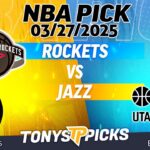 Houston Rockets vs Utah Jazz Pick 3/27/25 NBA Pick Prediction