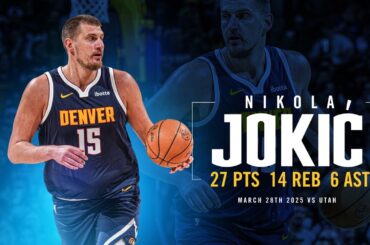 Nikola Jokić Full Game Highlights vs. Jazz 📺 | 3/28/25