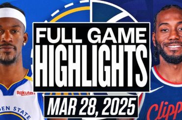 Golden State Warriors vs Los Angeles Clippers Full Game Highlights - March 28, 2025 NBA Season 2K25