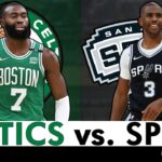 Boston Celtics vs San Antonio Spurs Live Streaming Scoreboard, Play-By-Play, Highlights