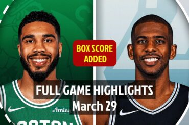 Boston Celtics vs San Antonio Spurs | Full Game Highlights | 29 March 2025