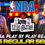 🔴LAKERS vs HOUSTON ROCKETS │ 2025 NBA Season Basketball Game Play-By-Play Reaction & Scoreboard