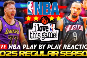 🔴LAKERS vs HOUSTON ROCKETS │ 2025 NBA Season Basketball Game Play-By-Play Reaction & Scoreboard