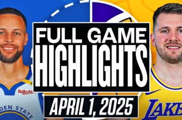 Golden State Warriors vs Los Angeles Lakers Full Game Highlights - April 1, 2025 NBA Regular Season