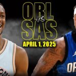 San Antonio Spurs vs Orlando Magic Full Game Highlights - April 1, 2025 | NBA Regular Season