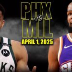 Milwaukee Bucks vs Phoenix Suns Full Game Highlights - April 1, 2025 | NBA Regular Season