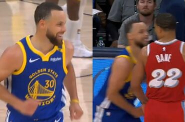 Steph Curry hits 12 threes vs Grizzlies then gets in Desmond Bane's face 👀