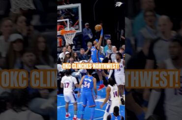 Aaron Wiggins speaks on Oklahoma City Thunder clinching Northwest Division #nba #thunderup