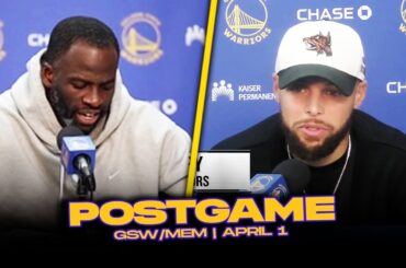 Warriors/Grizzlies Postgame : Steph, Draymond, Kerr Reactions | April 1, 2025