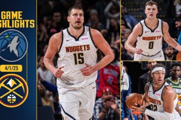 Denver Nuggets vs. Minnesota Timberwolves Full Game Highlights 📺 | 4/1/25