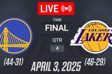NBA LIVE! Golden State Warriors vs Los Angeles Lakers | April 3, 2025 | Lakers vs Warriors Live 2K25