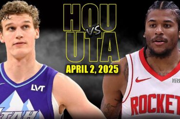 Houston Rockets vs Utah Jazz Full Game Highlights - April 2, 2025 | NBA Regular Season