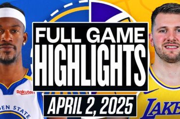 Golden State Warriors vs Los Angeles Lakers 4th Qtr Highlights - April 2, 2025 NBA Regular Season