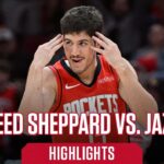 Reed Sheppard (15 points) Highlights vs. Utah Jazz l Houston Rockets