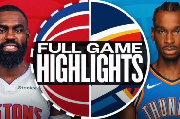 PISTONS at THUNDER | FULL GAME HIGHLIGHTS | April 2, 2025