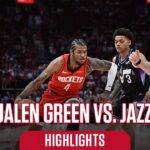 Jalen Green (22 points) Highlights vs. Utah Jazz l Houston Rockets
