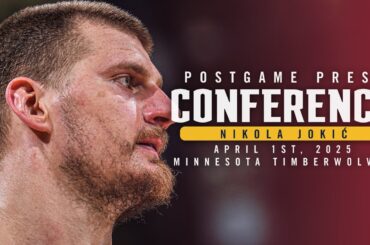 Nikola Jokić Full Postgame Press Conference vs. Timberwolves 🎙 | 4/1/25