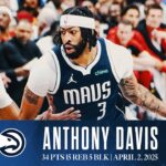 Anthony Davis (34 Points) Highlights vs. Atlanta Hawks | April 2, 2025