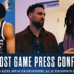 Jason Kidd, Spencer Dinwiddie, Klay Thompson & Anthony Davis | Post Game vs ATL | 04 02 25