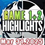Dallas Mavericks Vs Brooklyn Nets Game 1st+2nd Highlights Mar 31,2025 NBA Season 2024-25